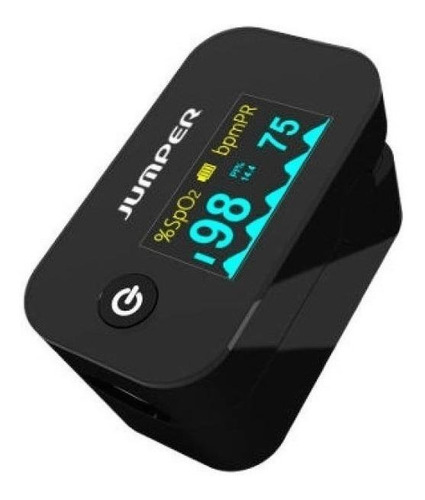 Oxímetro de pulso para dedo Jumper JPD-500G (Bluetooth) preto