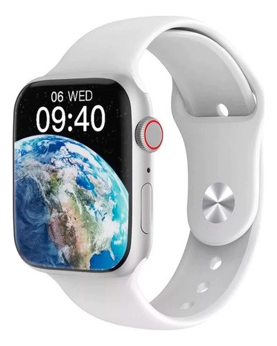 Relógio Smartwatch Microwear Watch 8 Pro 45mm Bluetooth Prateado Branco Prateado