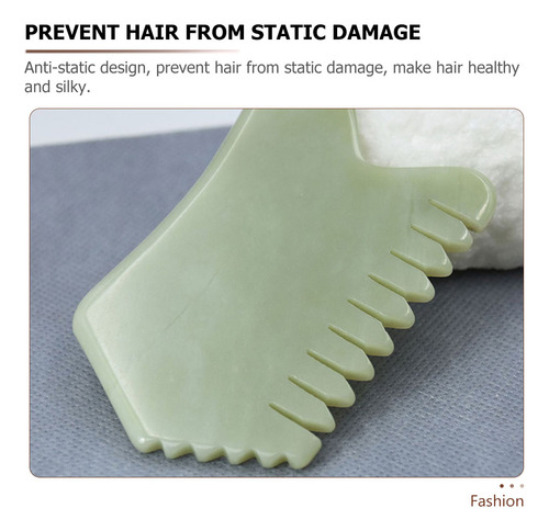 2 Peines Cómodos Para Masajes, Peines De Jade Natural