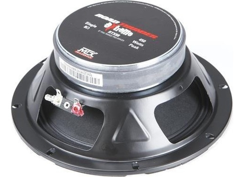 Medio Rango De 8'' 450w. 8 Ohm Spl Open Show Mtx Audio Rtx88 Color Negro Con Rojo
