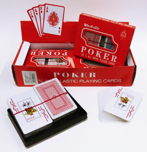 Baraja Duo De Carton Plastificado Poker Modelo Ms1056