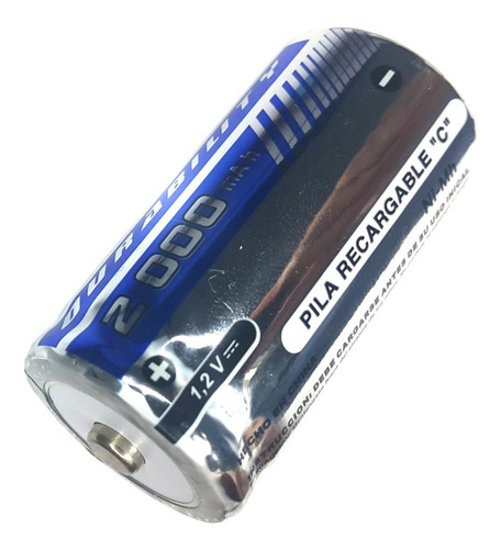 Pila Recargable Ni-mh 1.2 Vdc 2000 Mah C