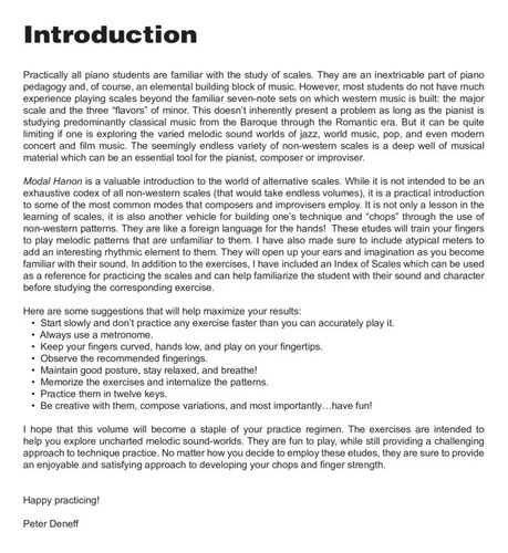 Modal Hanon: 50 Exercises For The Intermediate To Advanced P