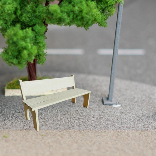 Escala 1:12, Casa De Muñecas En Miniatura, Banco De