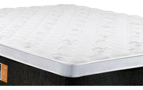 Cama Box Queen: Colchão D45 Castor Black E White Air+base C