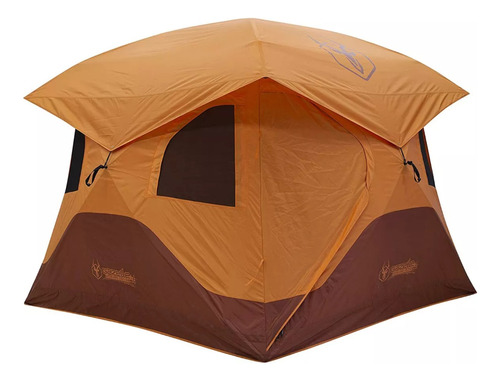 Carpa Gazelle T4 Overland Color Naranja Y Verde 4 Personas