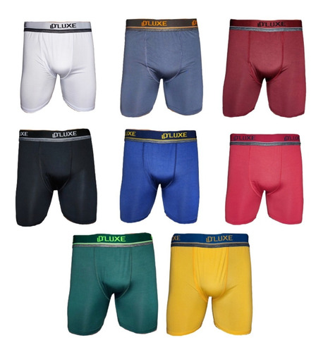 Kit 5 Cueca Boxer Ciclista Academia Long Leg Longa Masculina