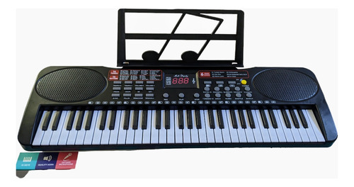 Teclado Piano Musical 61 Teclas Con Micrófono Y Usb Para Niñ