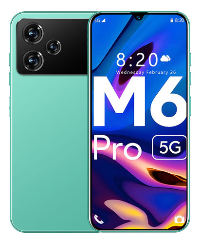 Nuevo Teléfono Inteligente Desbloquea M6 Pro Versión Global Teléfonos Inteligentes De Pantalla Completa De 6,8 Pulgadas 8 Gb + 256 Gb Dual Sim