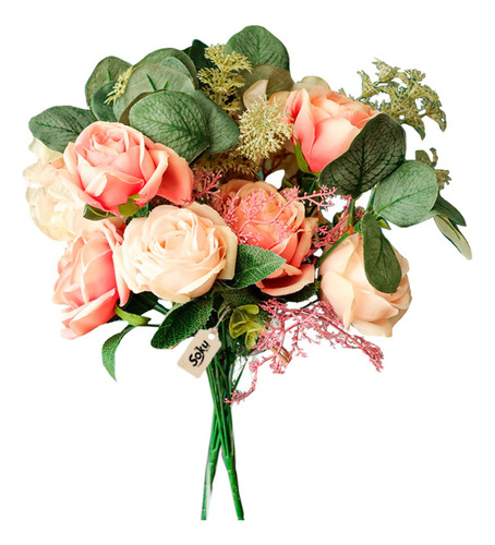 Soku Bouquet Rosas Flores Evento Quinceñera Boda Centro Mesa Color Rosa