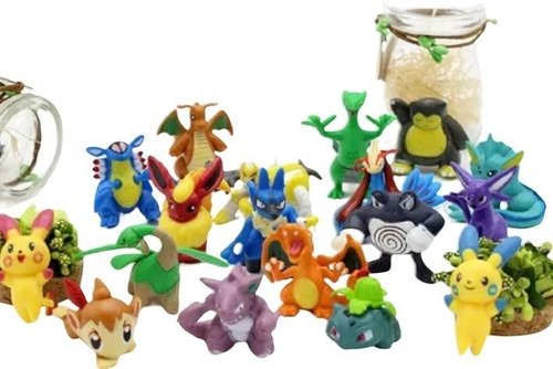 Juguete Pokemon Go Pikachu 24 Figuras Pokebal Coleccionable 