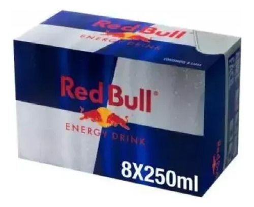 Bebida Energética Red Bull Con 8 Piezas De 250 Ml C/u