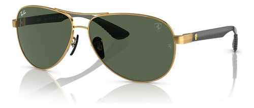 Óculos De Sol Ray-ban Aviator Preto Lente 61mm