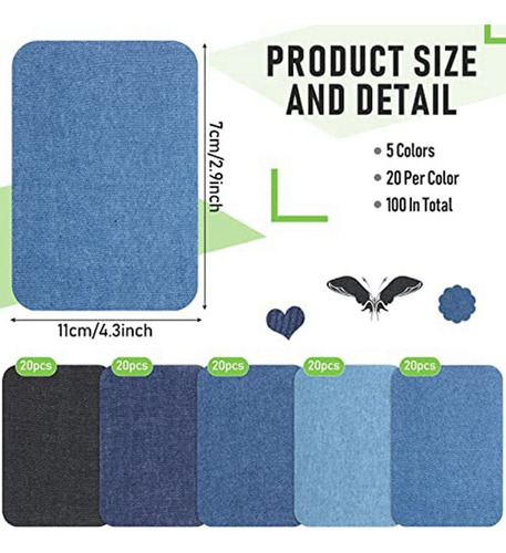 O Parches De Mezclilla De Hierro Para Jeans, Kit De Parches