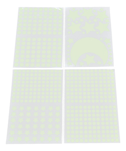 Pegatinas De Pared Con Forma De Estrella De Luna, 4 Unidades