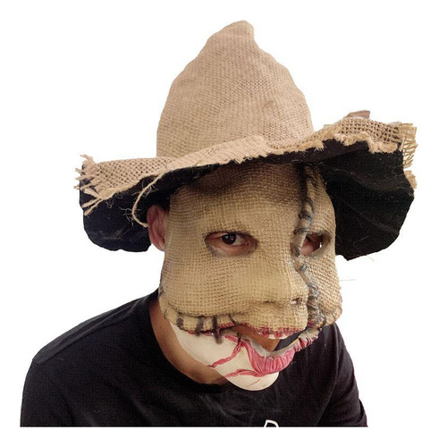 Máscara De Halloween En Forma De Espantapájaros De Horror