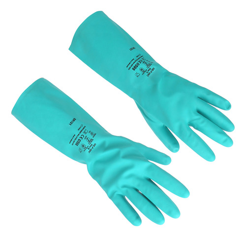 Guantes De Protección: 1 Par De Caucho De Nitrilo Resistente