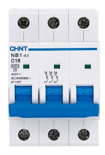 Breaker Termomagnetico Chint 3x16a 09668