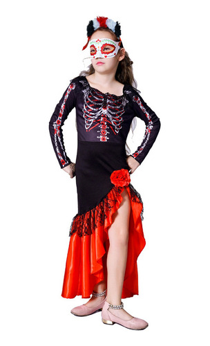 Vestido De Novia Con Motivo Del Día De Los Muertos, Accesori