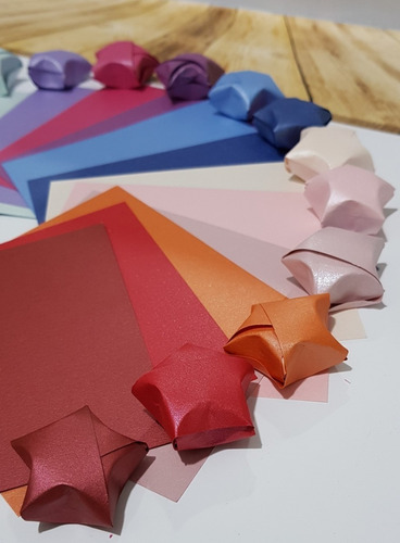 Papel Para Origami : 15x15 Plata Perlado Pack X 20 Hojas