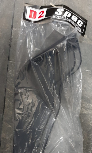 Imagen 9 de 9 de Lip Universal Delantero Front Splitter 2pzas. Plastico Negro