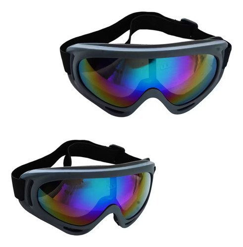 Antiparras Nieve Moto Snowboard 100% Uv Tornasol. Ajustable