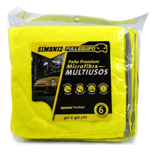 Paño Premium Microfibra Multiusos 40 X 40 Cms Simoniz