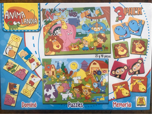 Animalandia Domino 2 Puzzles Y Memoria Juegos Para Nenes