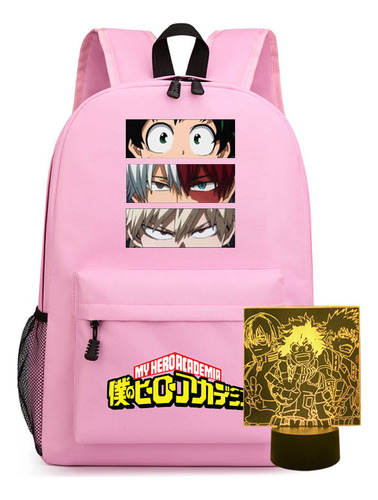 My Hero Academia Mochila Estudiante + Luz 3d