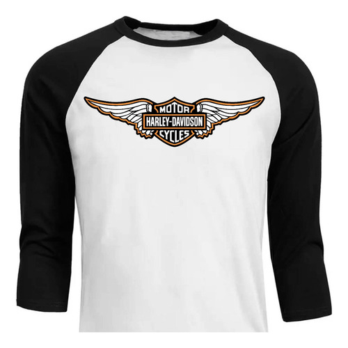 Harley Davidson - Motocicleta - Raglan - Polera (10)