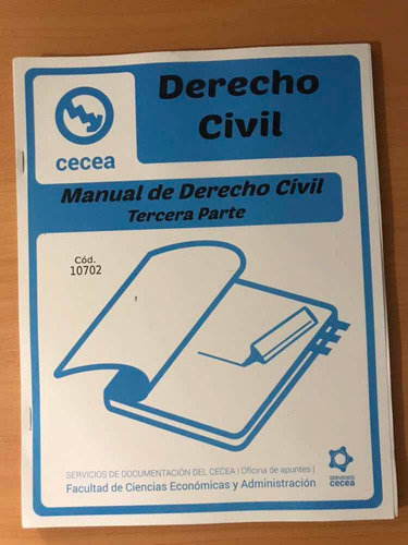 Libro Manual De Derecho Civil: Tercera Parte Edición 2018