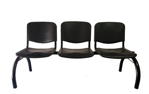 Imagen 3 de 9 de Silla Tandem X3 Cuerpos Asientos Plasticos Sala De Espera