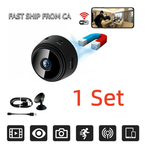 Mini Hidden Spy Camera Wireless Wifi Ip Home Security Hd 