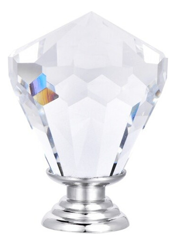 Tirador Alto Cristal Diamante Jumbo 4 Cm X10 