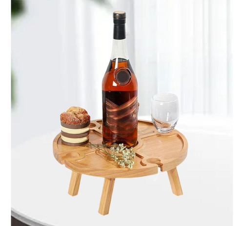 Bandeja Para Aperitivos, Mesa De Picnic Para Vino, Soporte
