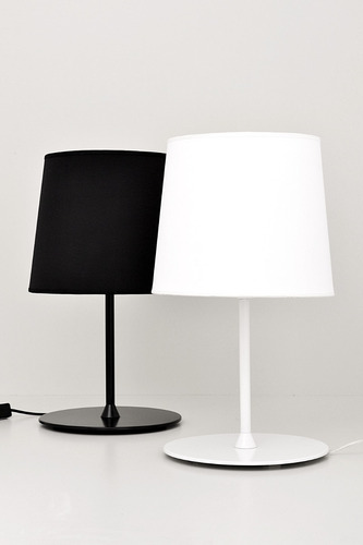 Imagen 7 de 8 de Lampara Velador Y Mesa Negro 48 Cms Alto Mod Milan N Mf