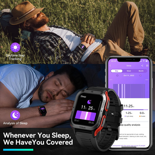 Reloj Inteligente Amaztim M2, Batería 60 Días, 50m