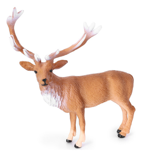 Estatua De Animal Modelo De Ciervo Rojo Para Niños Pequeños