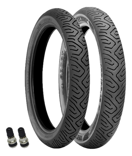 Par Pneu 90/90-18 + 100/90-18 S/c Sport Technic + Bico Roda