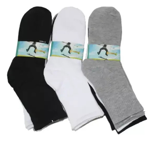 X12 Calcetines - Calcetin Juveniles - Colores Surtidos