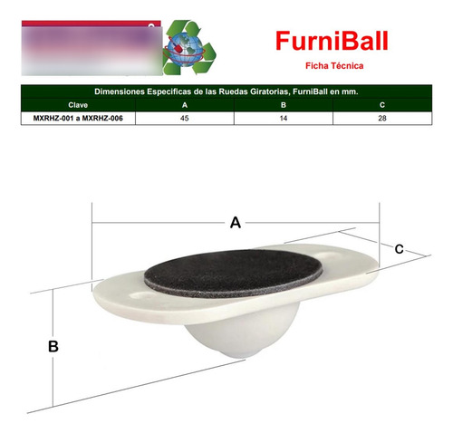 Placas Con Adhesivo, Mxrhz-003, 6 Pzs Blanco, 45x14x28mm, Pl Color Blanco