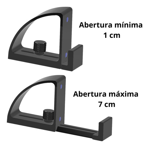Kit De Suportes De Mesa E Rack Para Tv / Monitor Ajustável