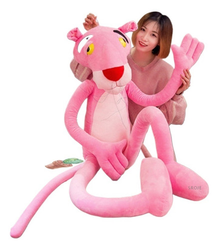 Wj Peluche De Pantera Rosa Sin Vestir De 130 Cm, Peluche