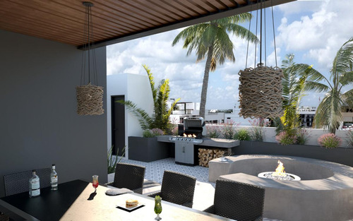 Imagen 16 de 20 de Departamento En Venta En Playa Del Carmen, Huaya 20, Estudio Planta Alta