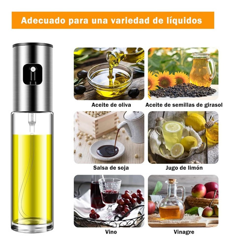 Dispensador De Pulverizador De Aceite 100ml, Aceitera Spray
