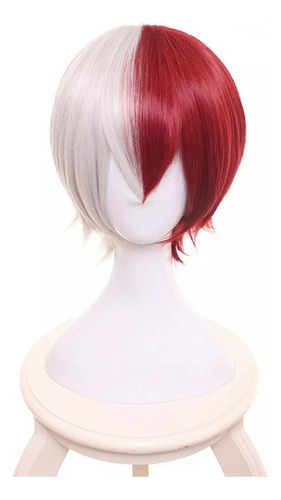 Peluca For Cosplay De Anime My Hero Academia Shoto Todoroki