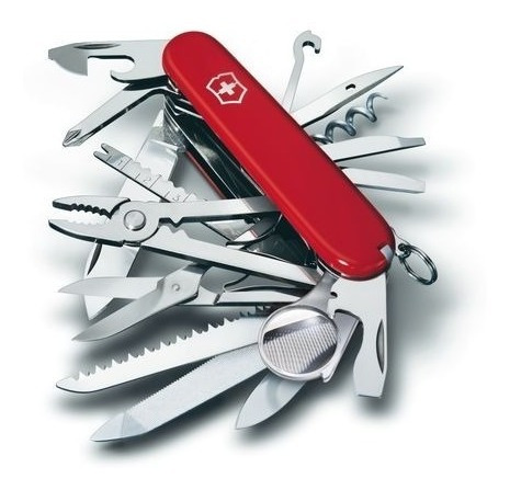 Imagen 3 de 5 de Navaja Victorinox Swiss Champ 1.6795 Rojo 33 Funciones Med