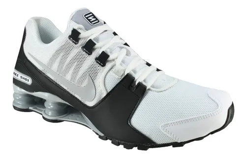 Nike shox avenue sales branco e preto