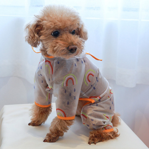 Chubasquero Para Perros (y-l) Con Capucha, Ropa Impermeable