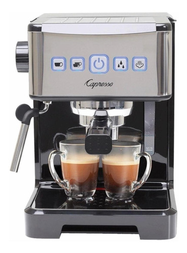 Cafetera Capresso Ultima PRO 124.01 automática negra y acero inoxidable expreso 110V